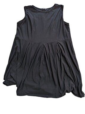 Sleeveless Black Dress By Lily With Pleated Detail & Relaxed Fit Womens 3XL